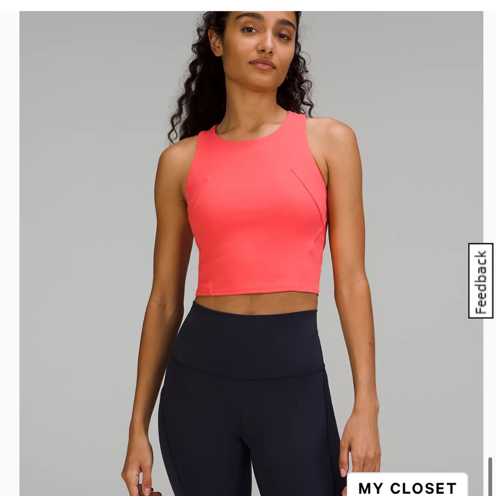 lululemon athletica Coral Crop Top